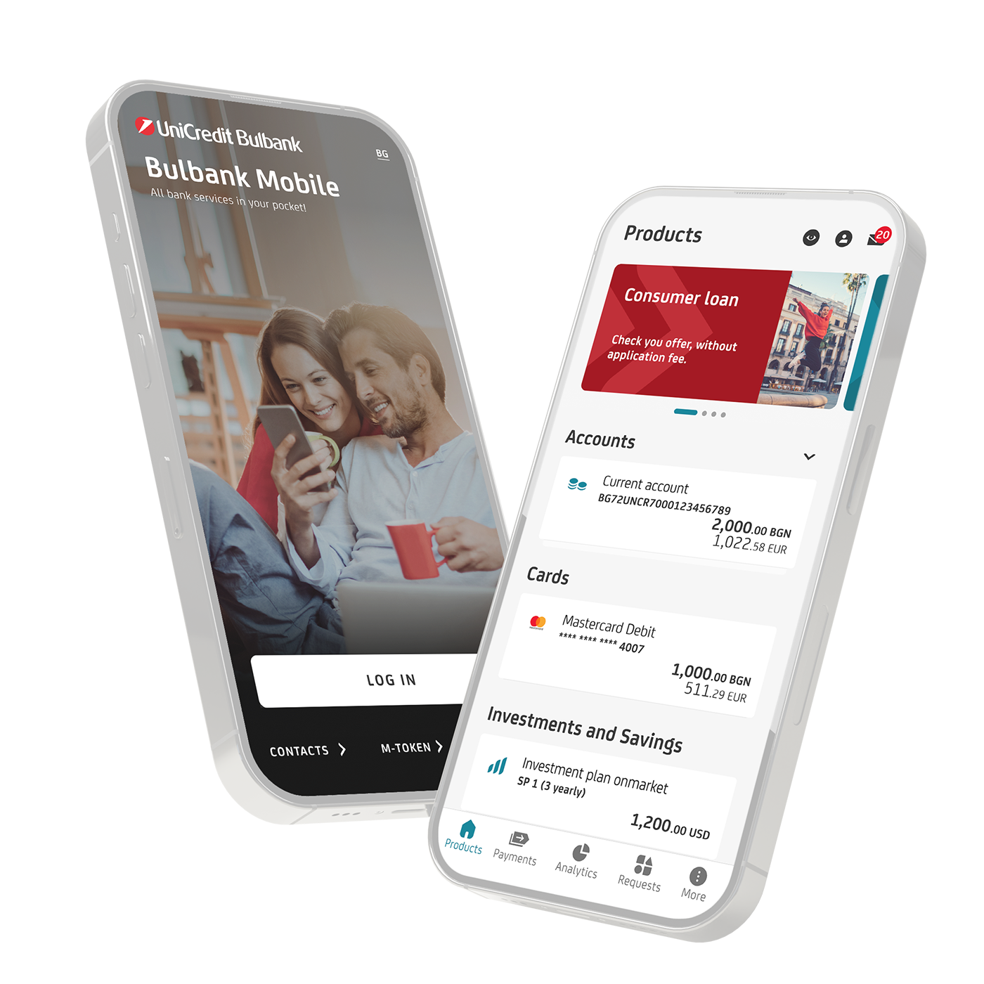 Install our mobile banking app Bulbank Mobile and manage your accounts anywhere anytime.